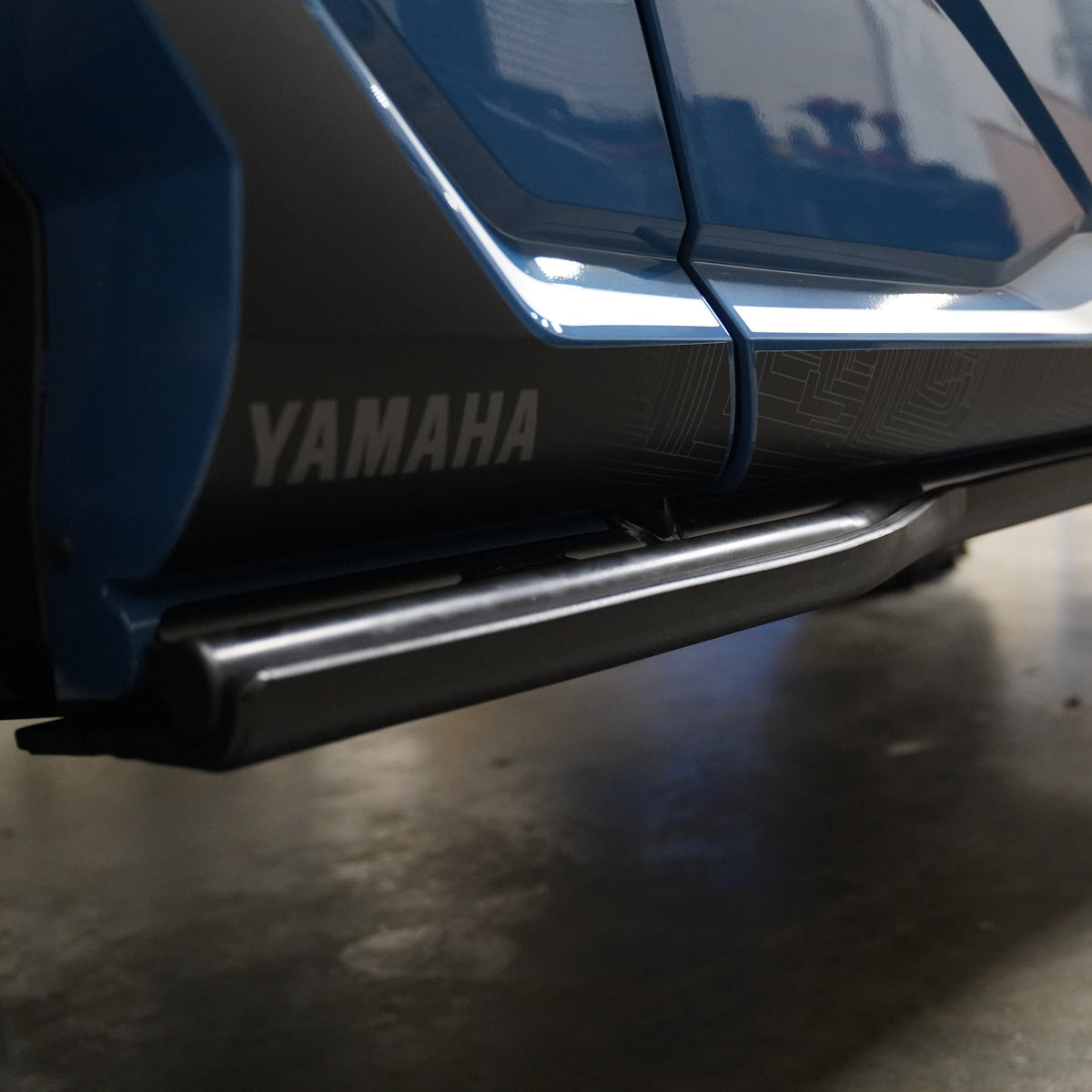 Yamaha Wolverine RMAX4 (2025+) UHMW Rock Sliders by Factory UTV, close-up detail