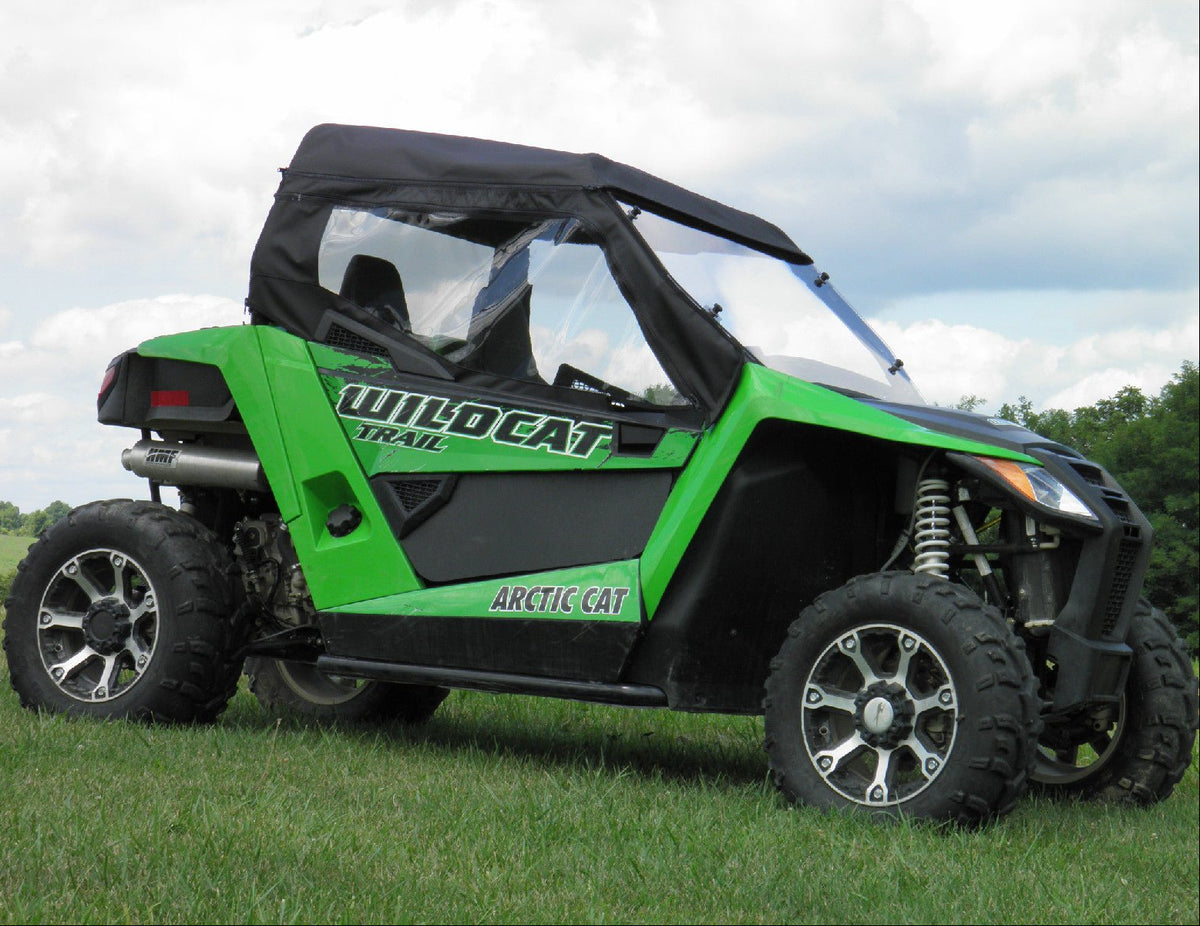Arctic Cat Wildcat Sport / Trail Full Cab Enclosure (Hard Windshield) by 3 Star UTV, in-use view 4