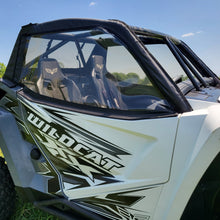 Arctic Cat Wildcat XX 2-Seat Upper Doors & Rear Window Enclosure by 3 Star UTV, rear view