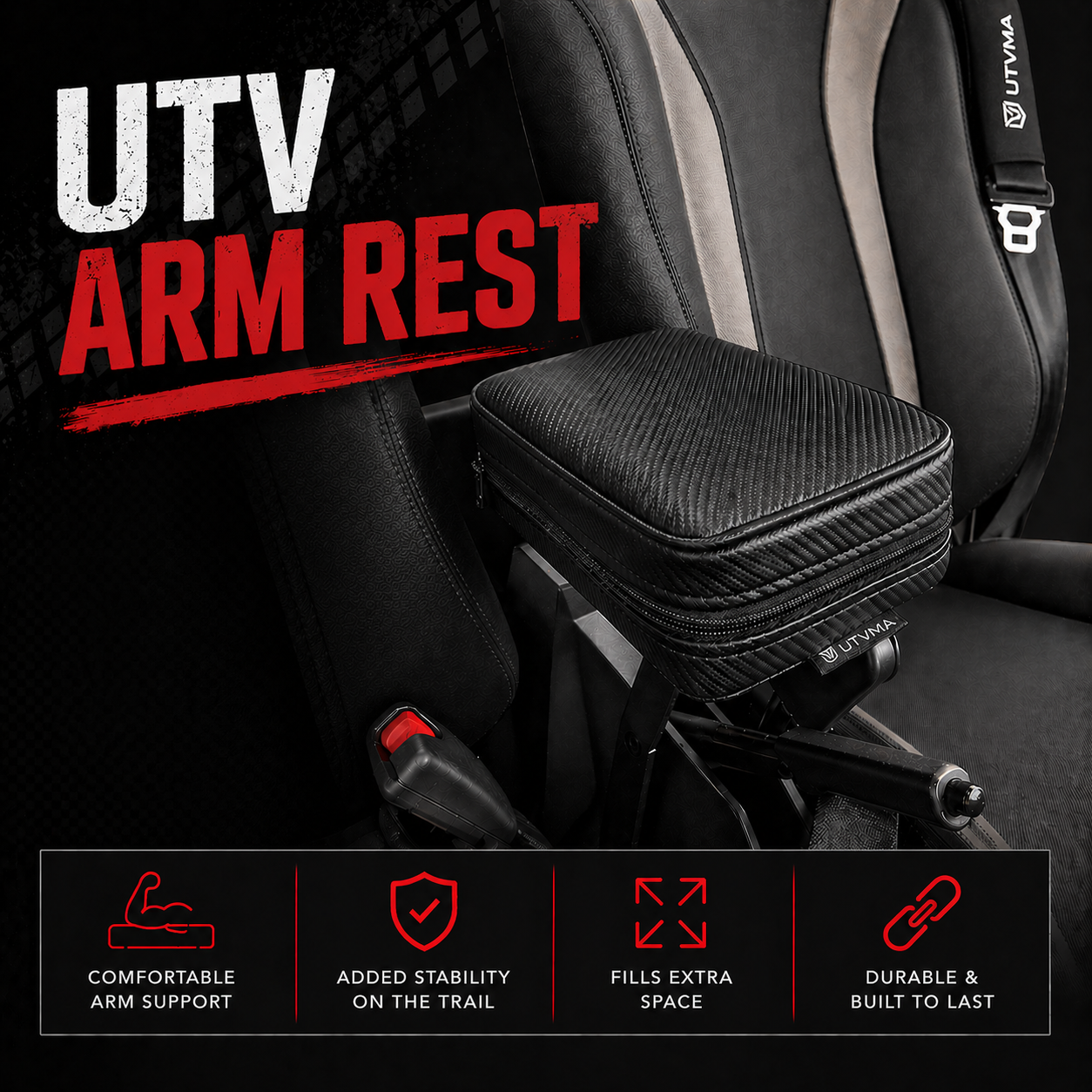 UTVMA RZR 570 Armrest with Bracket (2017-2022)