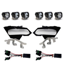 Can-Am Maverick X3 S1 Triple LED Headlight Kit UTV - Front View | Baja Designs