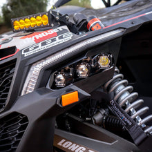 Can-Am Maverick X3 S1 Triple LED Headlight Kit SxS - Installed View | Baja Designs