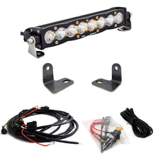 Polaris RZR XP Turbo S8 10 Inch Light Bar Hood Mount Kit UTV - Front View | Baja Designs