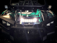 Polaris RZR XP Turbo S8 10 Inch Light Bar Hood Mount Kit SxS - Installed View | Baja Designs