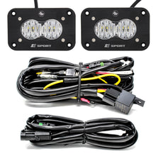 S2 Sport Black Flush Mount LED Light Pod Reverse Kit UTV - Front View | Baja Designs