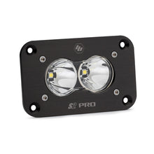 S2 Pro Black Flush Mount LED Light Pod Single UTV - Front View | Baja Designs