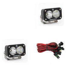 S2 Sport Black LED Light Pods Pair UTV - Front View | Baja Designs