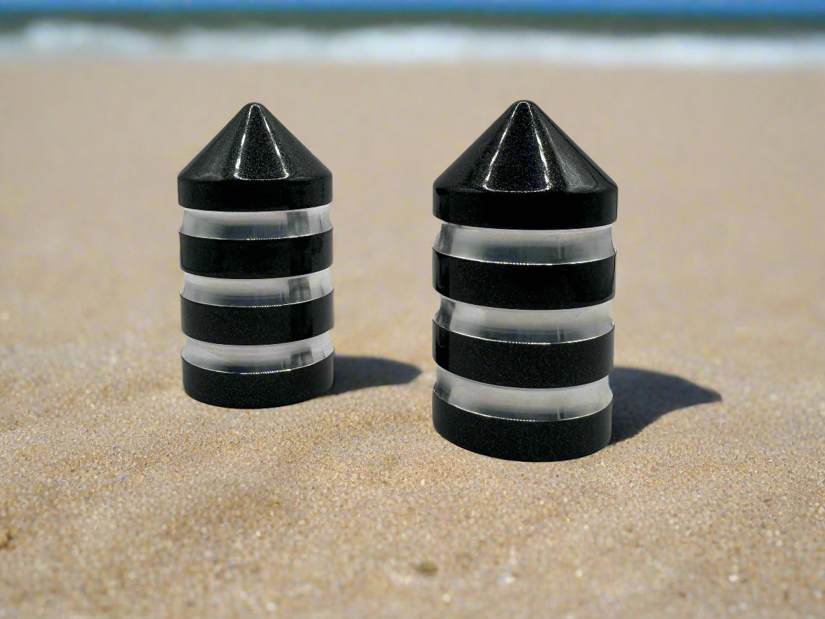Marshin Whips Billet Magnetic Base Caps | Protective Dust Covers | Pair