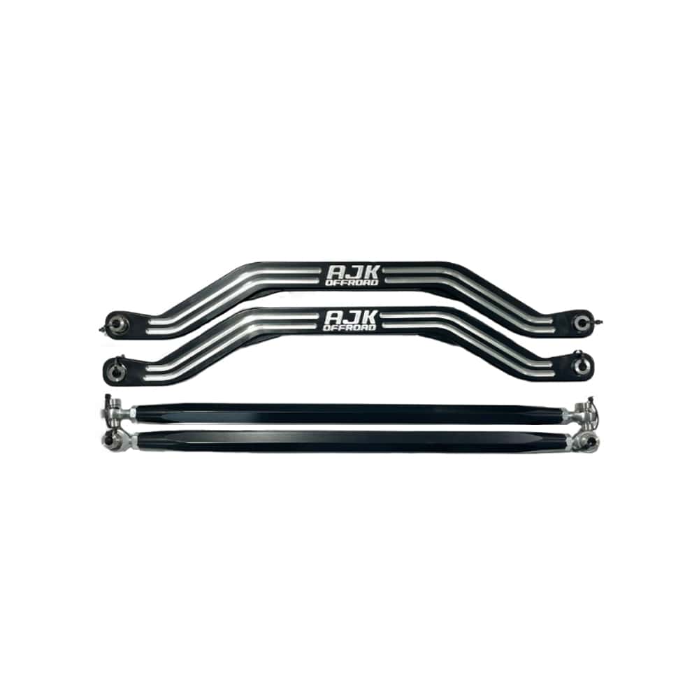 Polaris RZR Pro R / Turbo R High Clearance Radius Rods by AJK Offroad, front view