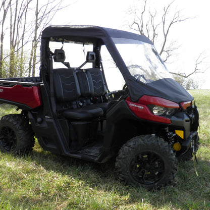 Can-Am Defender Vinyl Windshield / Top / Rear Enclosure by 3 Star UTV, rear view 3