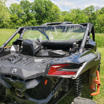 Can-Am Maverick X3 Soft Rear Windshield by 3 Star UTV, rear view