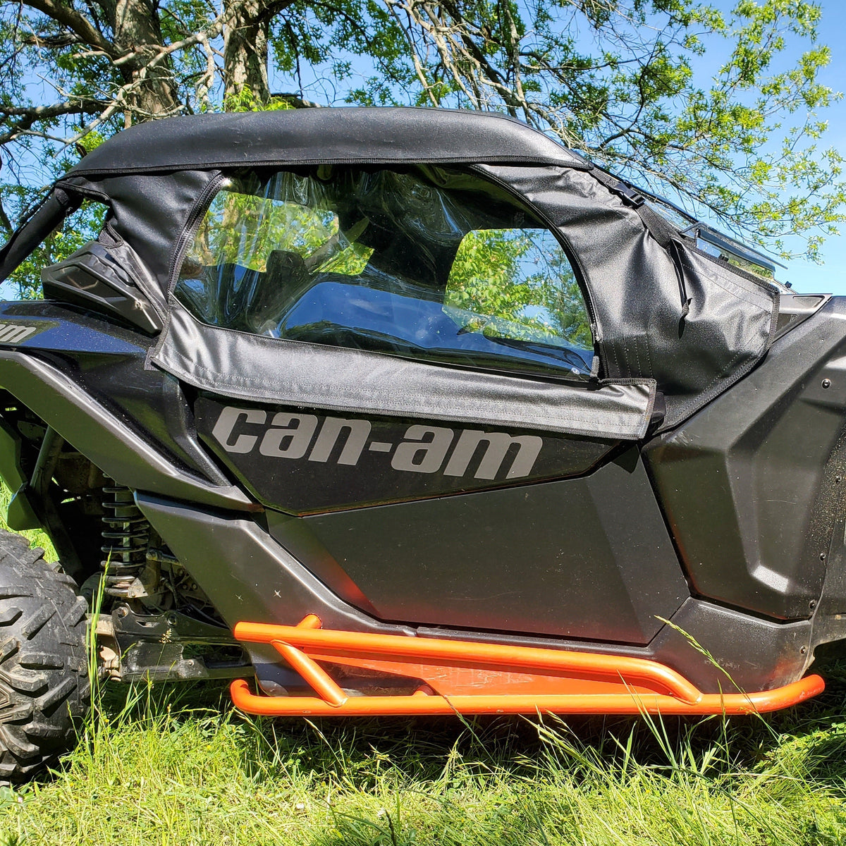 Can-Am Maverick X3 Full Cab Encloure (Hard Windshield) by 3 Star UTV, rear view 2