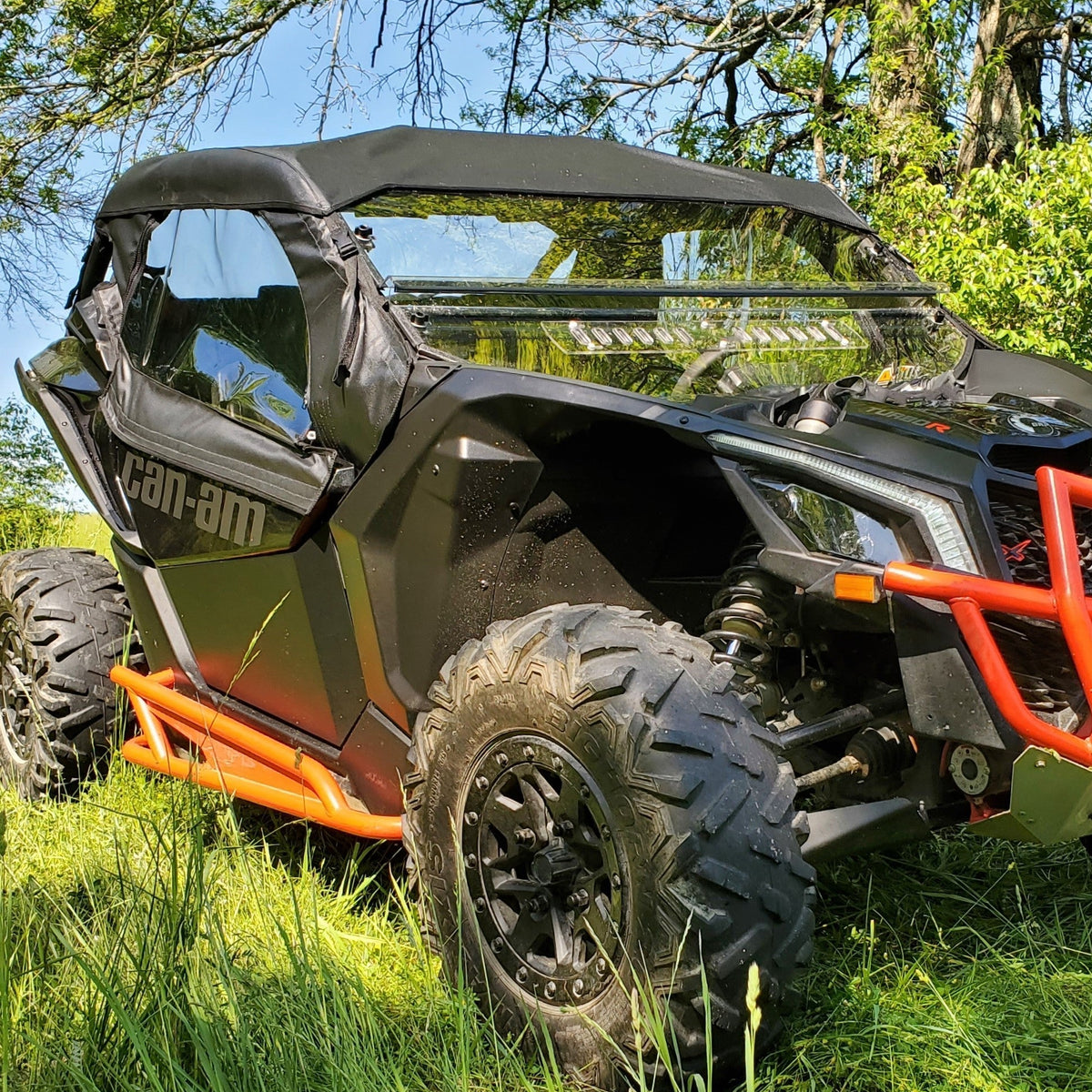 Can-Am Maverick X3 Full Cab Encloure (Hard Windshield) by 3 Star UTV, rear view 3
