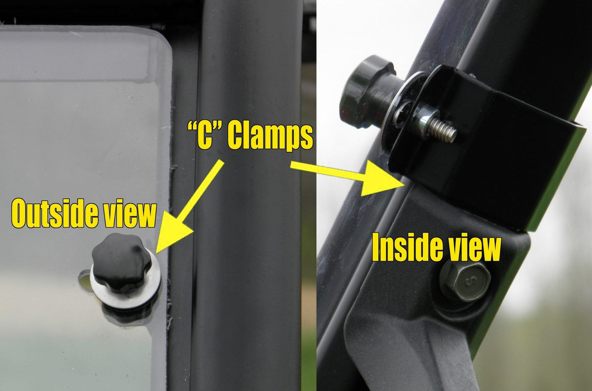 CFMOTO UFORCE 1000 Scratch Resistant Polycarbonate Front Windshield by 3 Star UTV, product view 3