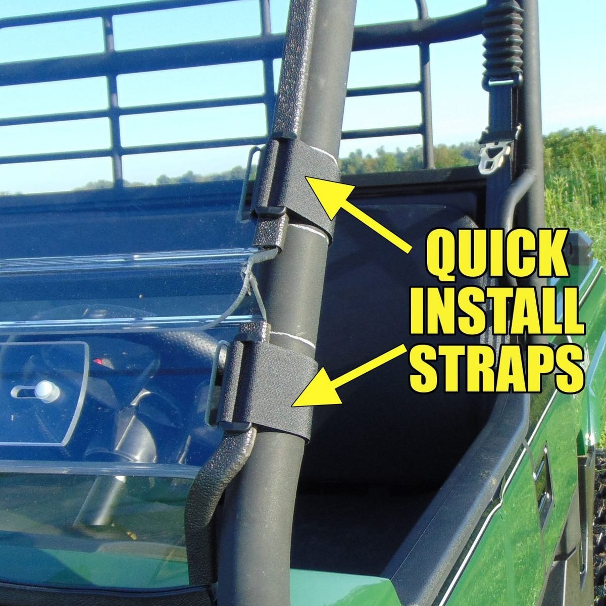 CFMOTO UFORCE 1000 Scratch Resistant Polycarbonate Front Windshield by 3 Star UTV, product view 2
