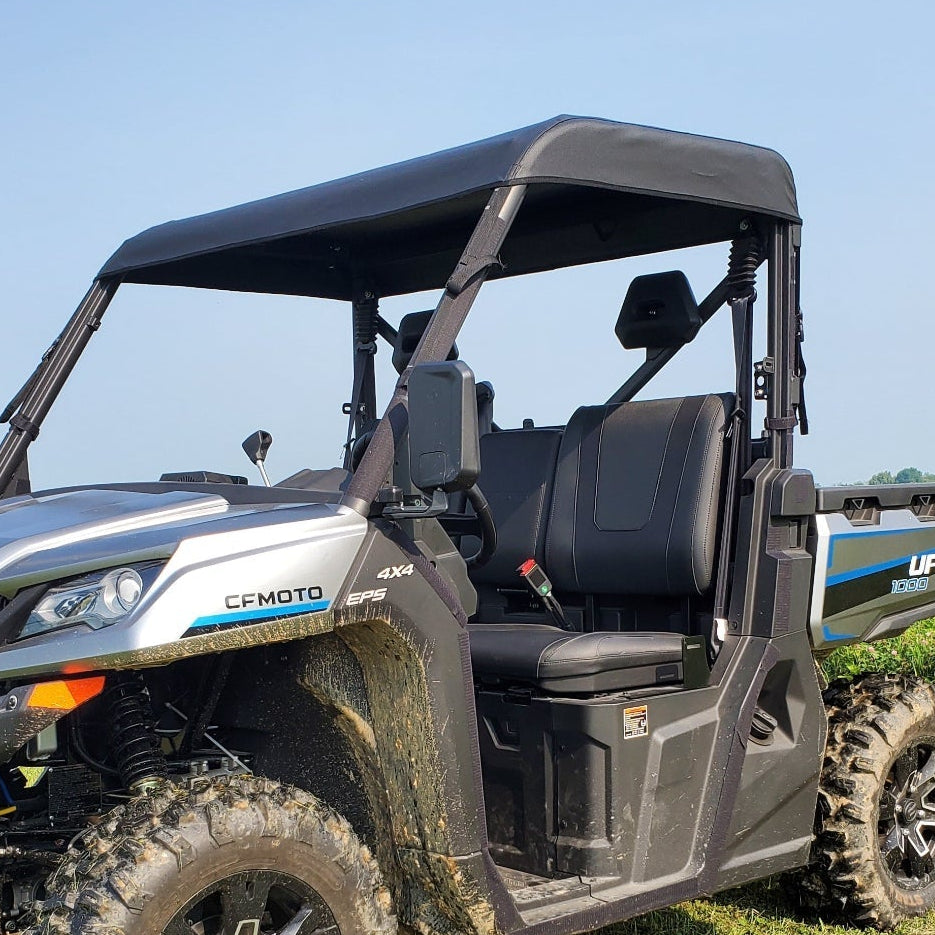 CFMOTO UFORCE 1000 Soft Top Roof (Hard Windshield) by 3 Star UTV, top view