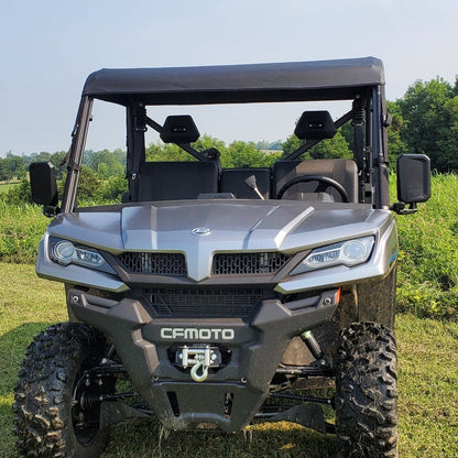 CFMOTO UFORCE 1000 Soft Top Roof (Hard Windshield) by 3 Star UTV, top view 2