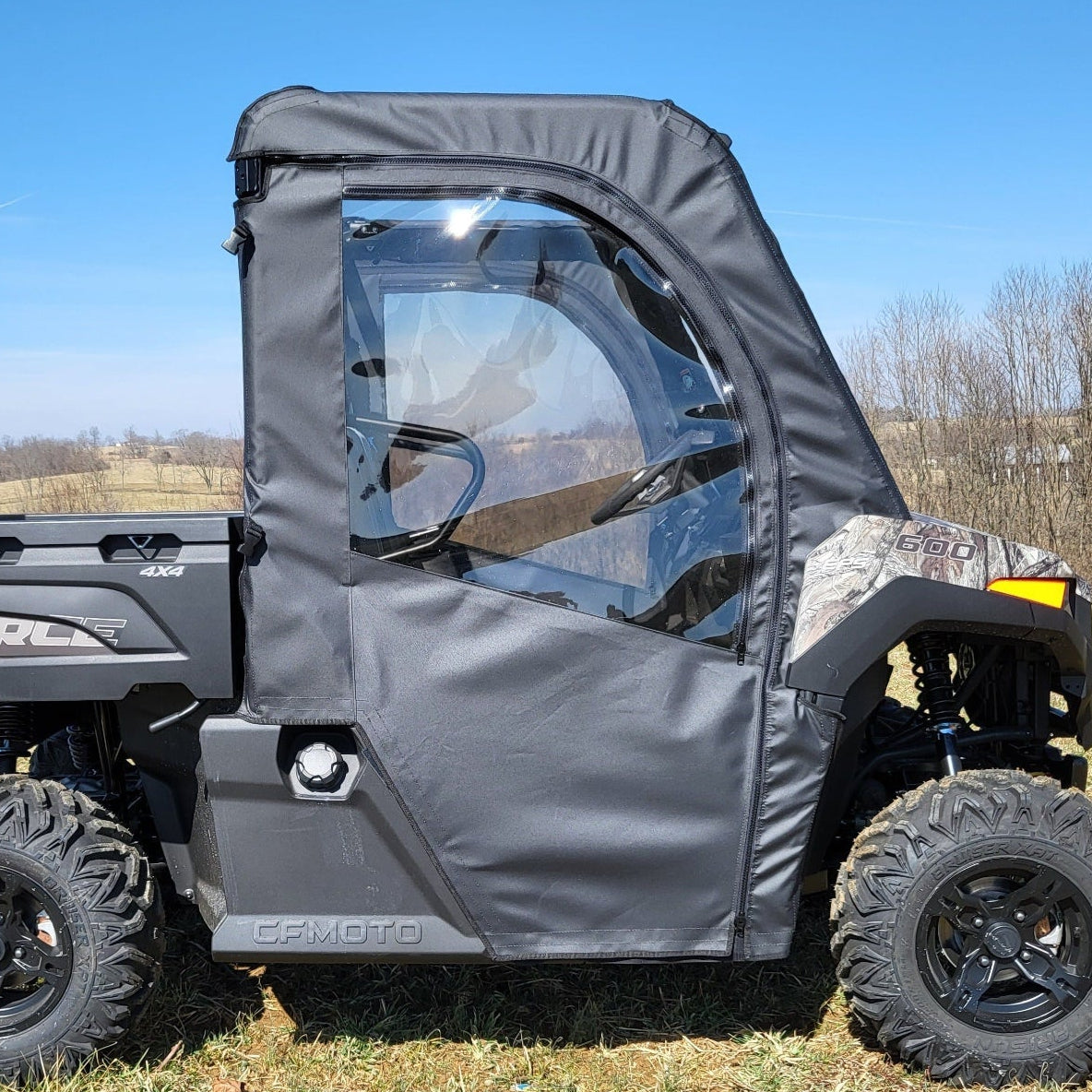 CFMOTO UFORCE 600 Soft Full Doors by 3 Star UTV, product view 1