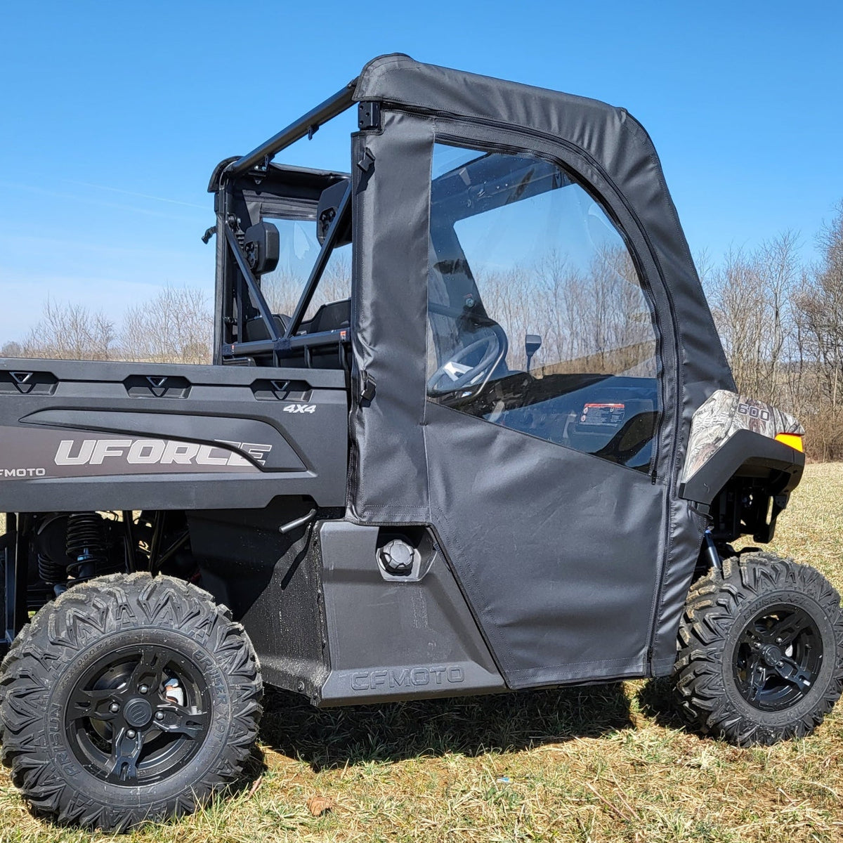 CFMOTO UFORCE 600 Soft Full Doors by 3 Star UTV, product view 3
