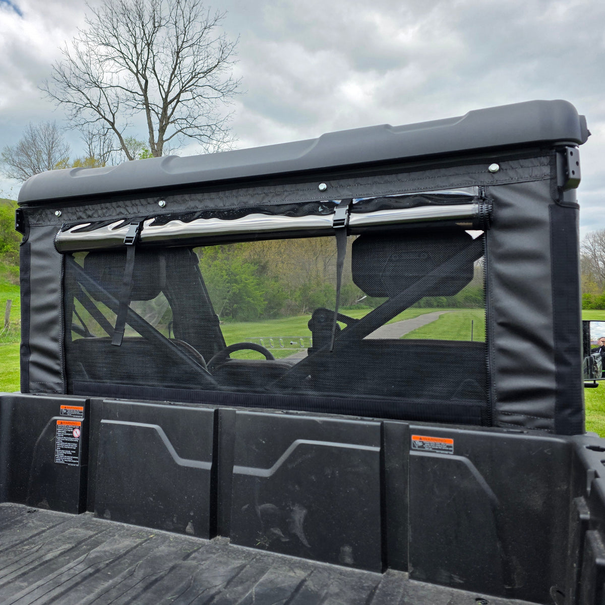 CFMOTO UFORCE U10 Pro Soft Rear Windshield with Mesh Window by 3 Star UTV, product view 1