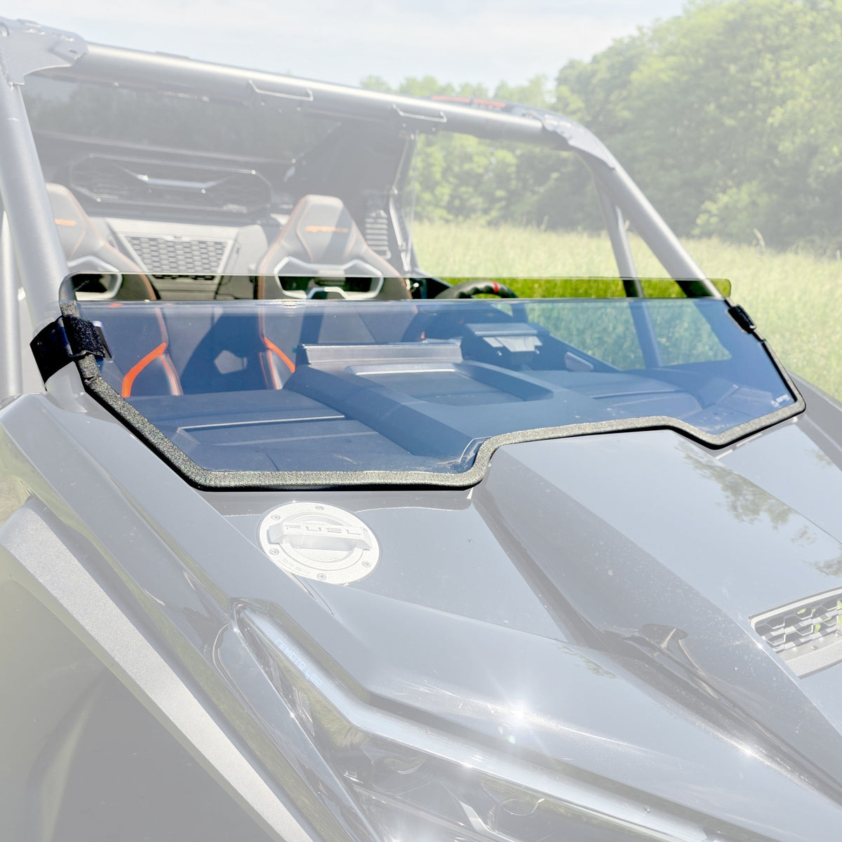 CFMOTO ZFORCE Z10 Polycarbonate Front Half Windshield by 3 Star UTV, product view 2