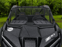 CFMOTO ZFORCE Z10 Polycarbonate Front Windshield by 3 Star UTV, front view 2