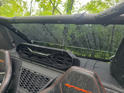 CFMOTO ZFORCE Z10 Polycarbonate Rear Windshield by 3 Star UTV, rear view 3