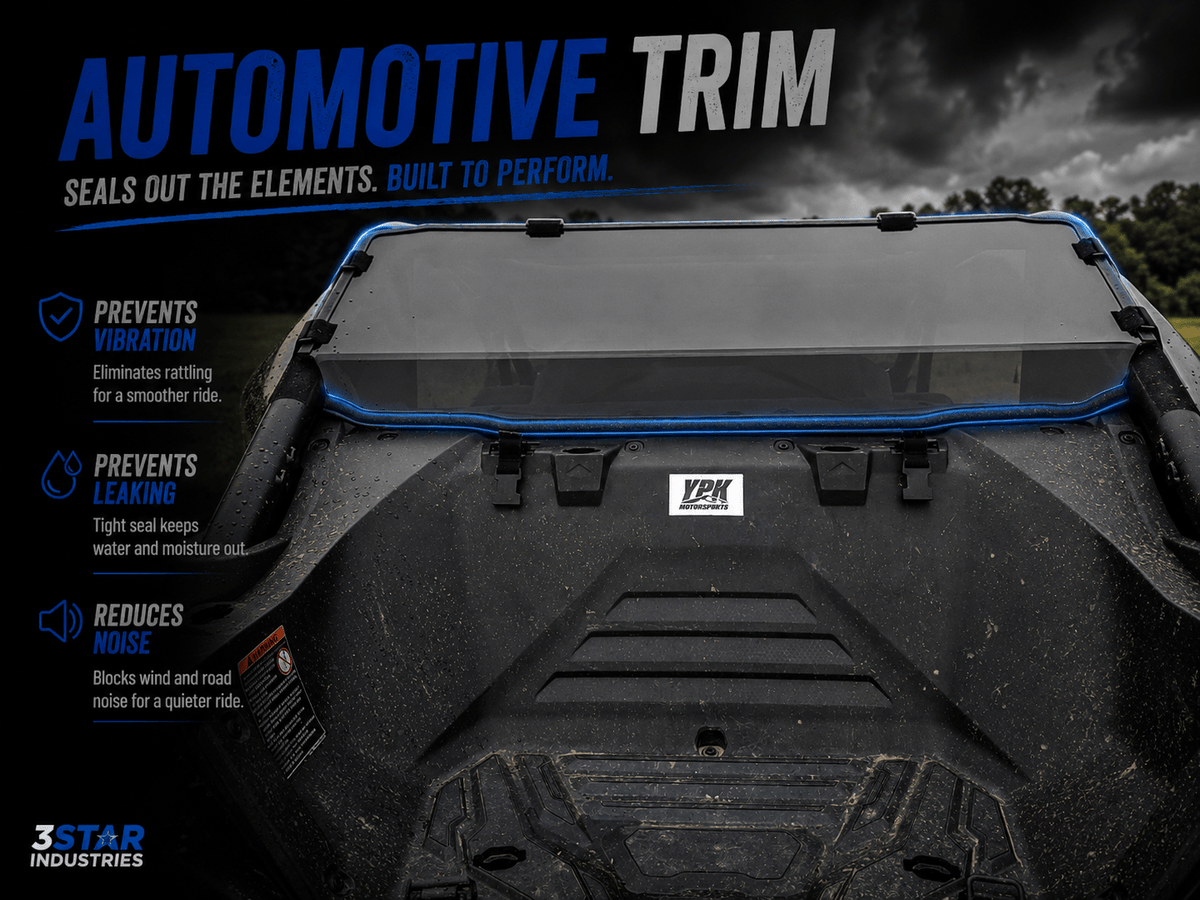 CFMOTO ZFORCE Z10 Polycarbonate Rear Windshield by 3 Star UTV, rear view 6
