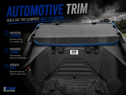 CFMOTO ZFORCE Z10 Polycarbonate Rear Windshield by 3 Star UTV, rear view 6