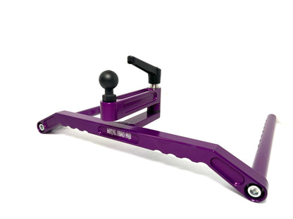 RZR Pro XP/R Metal Head Mount in purple, designed for GPS and accessory mounting in Polaris RZR UTVs.