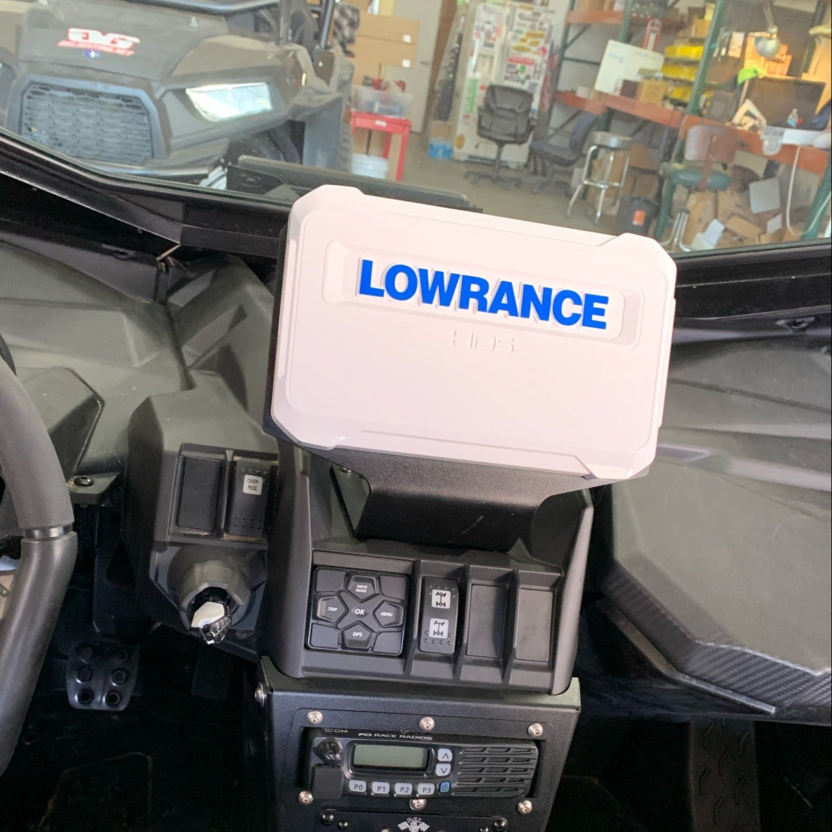 Can-Am Maverick X3 Lowrance HDS GPS Mounting Bracket | GGLighting