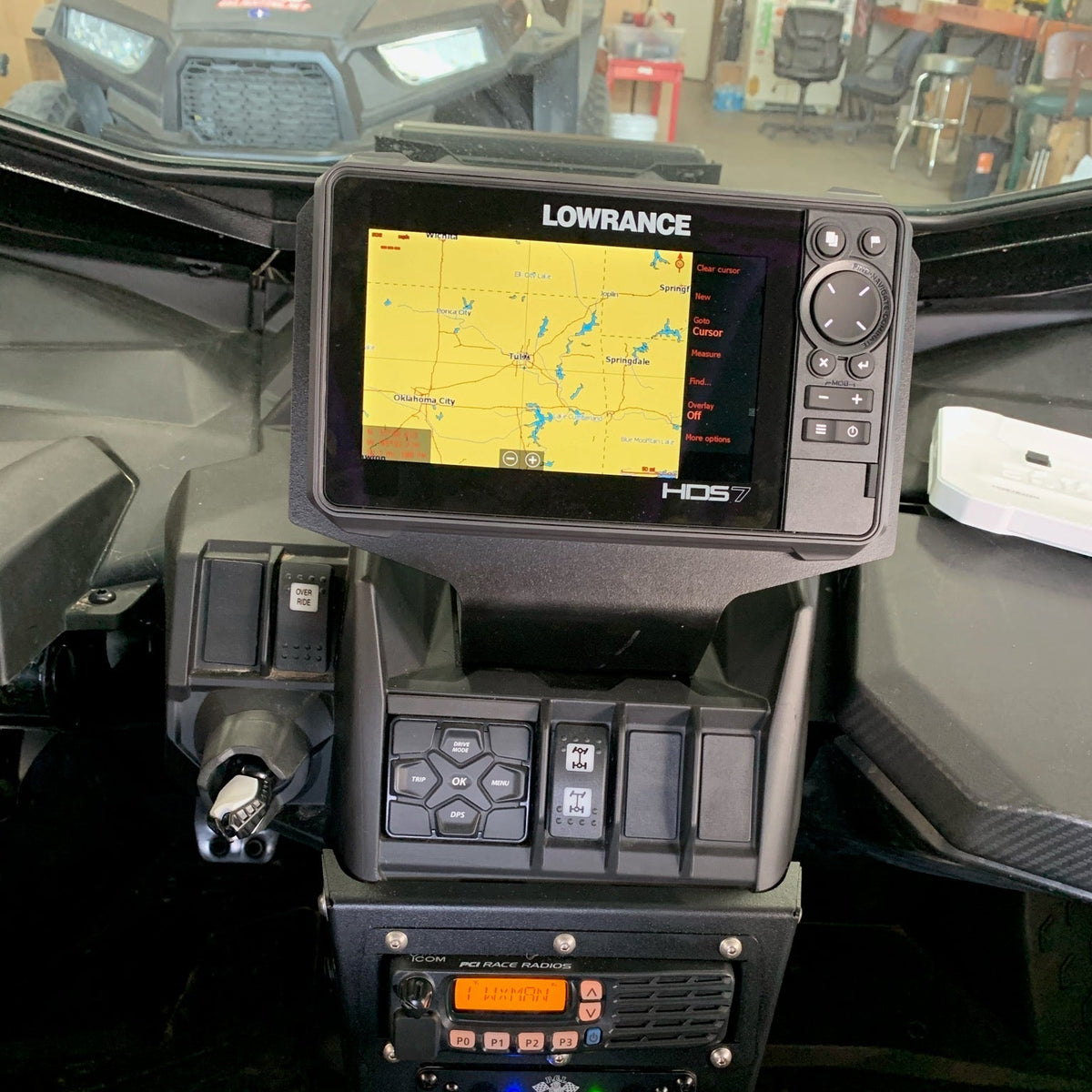 Can-Am Maverick X3 Lowrance HDS GPS Mounting Bracket | GGLighting