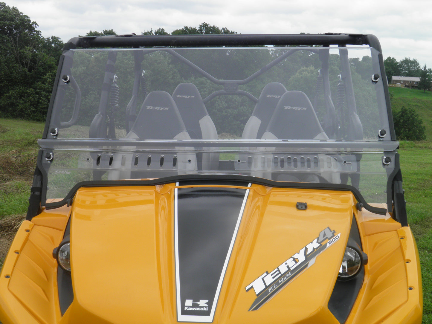 3 Star UTV Vented Front Windshield for Kawasaki Teryx 4-Seat Side by Side