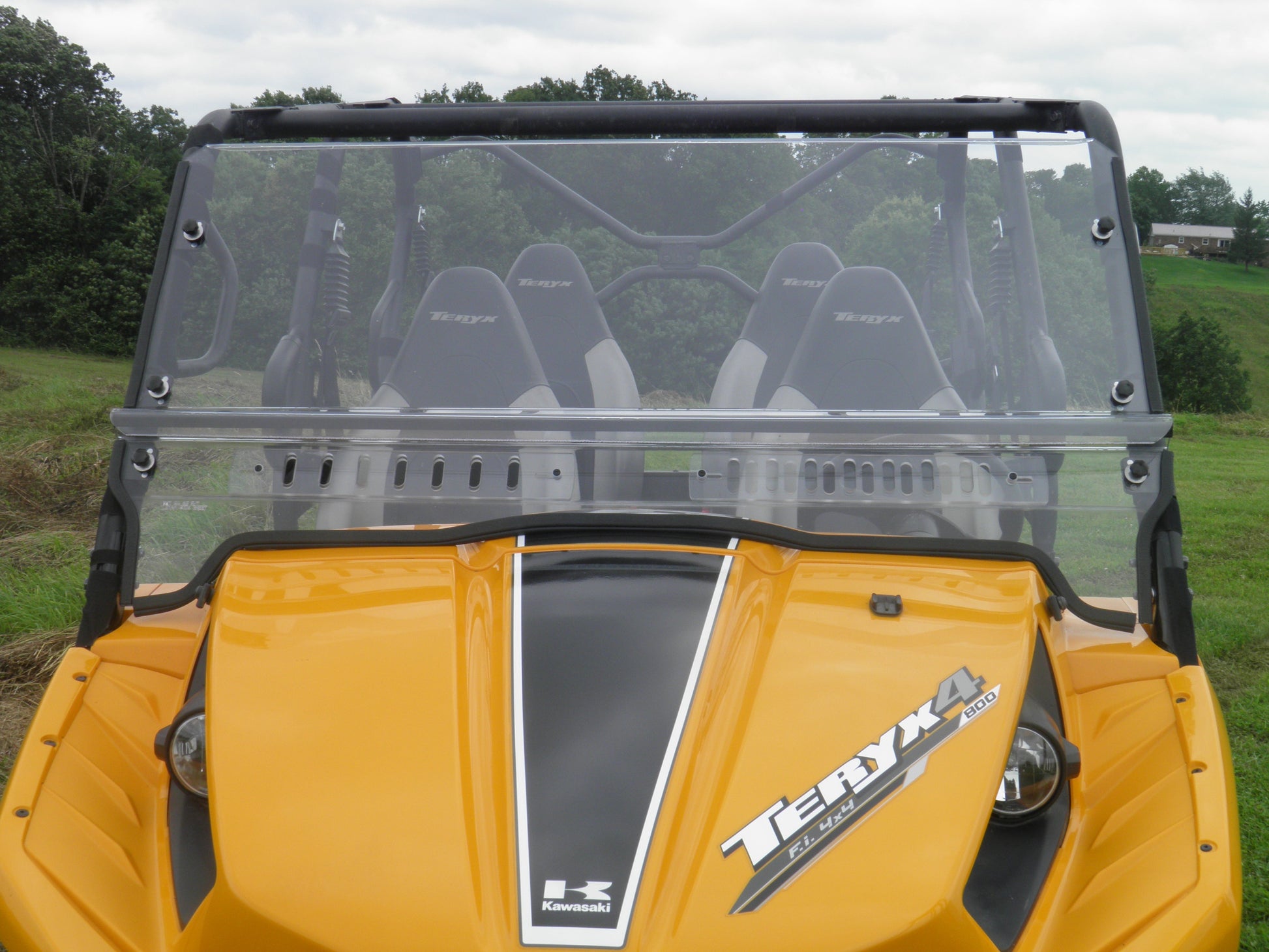 3 Star UTV Vented Front Windshield for Kawasaki Teryx 4-Seat Side by Side