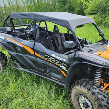 Kawasaki Teryx KRX4 Canvas Top Roof (Hard Windshield) by 3 Star UTV, top view 2