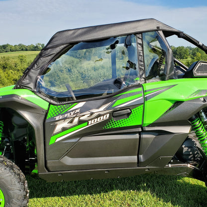 Kawasaki Teryx KRX Soft Upper Doors by 3 Star UTV, product view 1