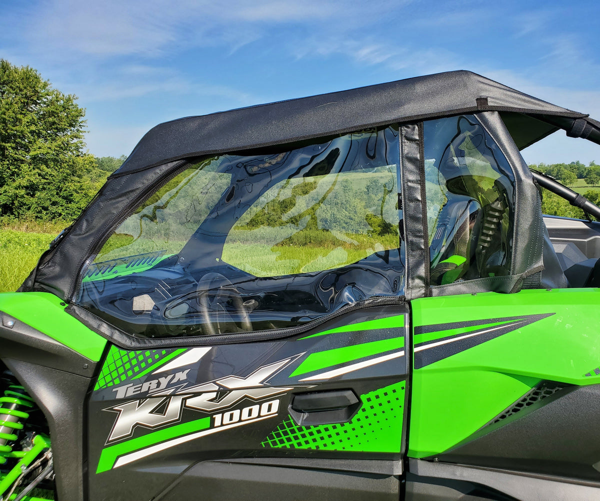 Kawasaki Teryx KRX Soft Upper Doors by 3 Star UTV, product view 2