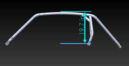 Polaris RZR XP 1000 / Turbo 2-Seat Radius Roll Cage