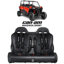 Can-Am Maverick Sport MAX Rear Bench Seat with Harnesses