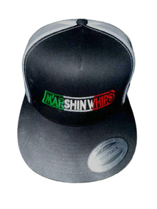 Red/White/Green Logo Flat Brim Snap Back Hat