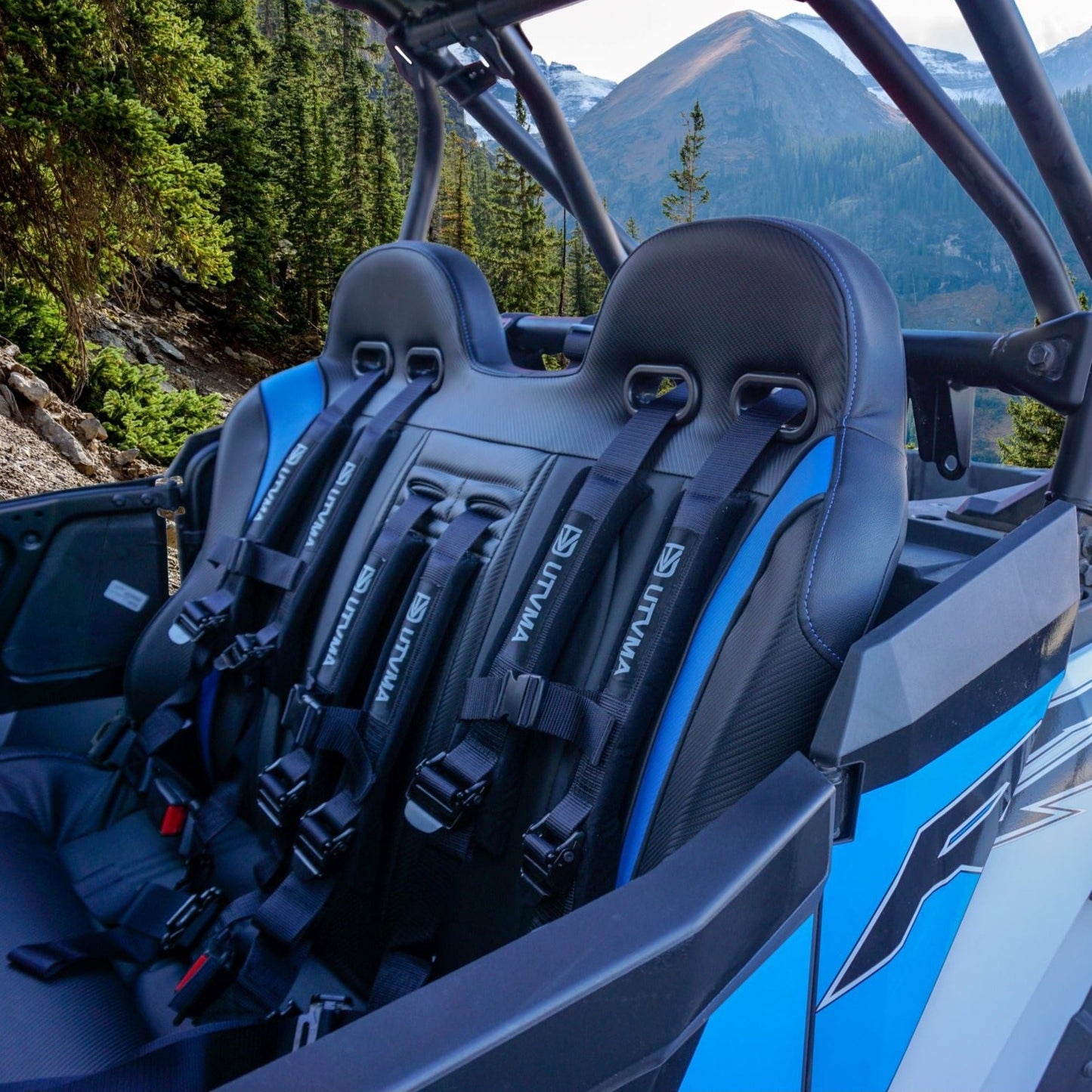 Rear Bench Seat W Harnesses for RZR 4 1000/900 (2014-2023)