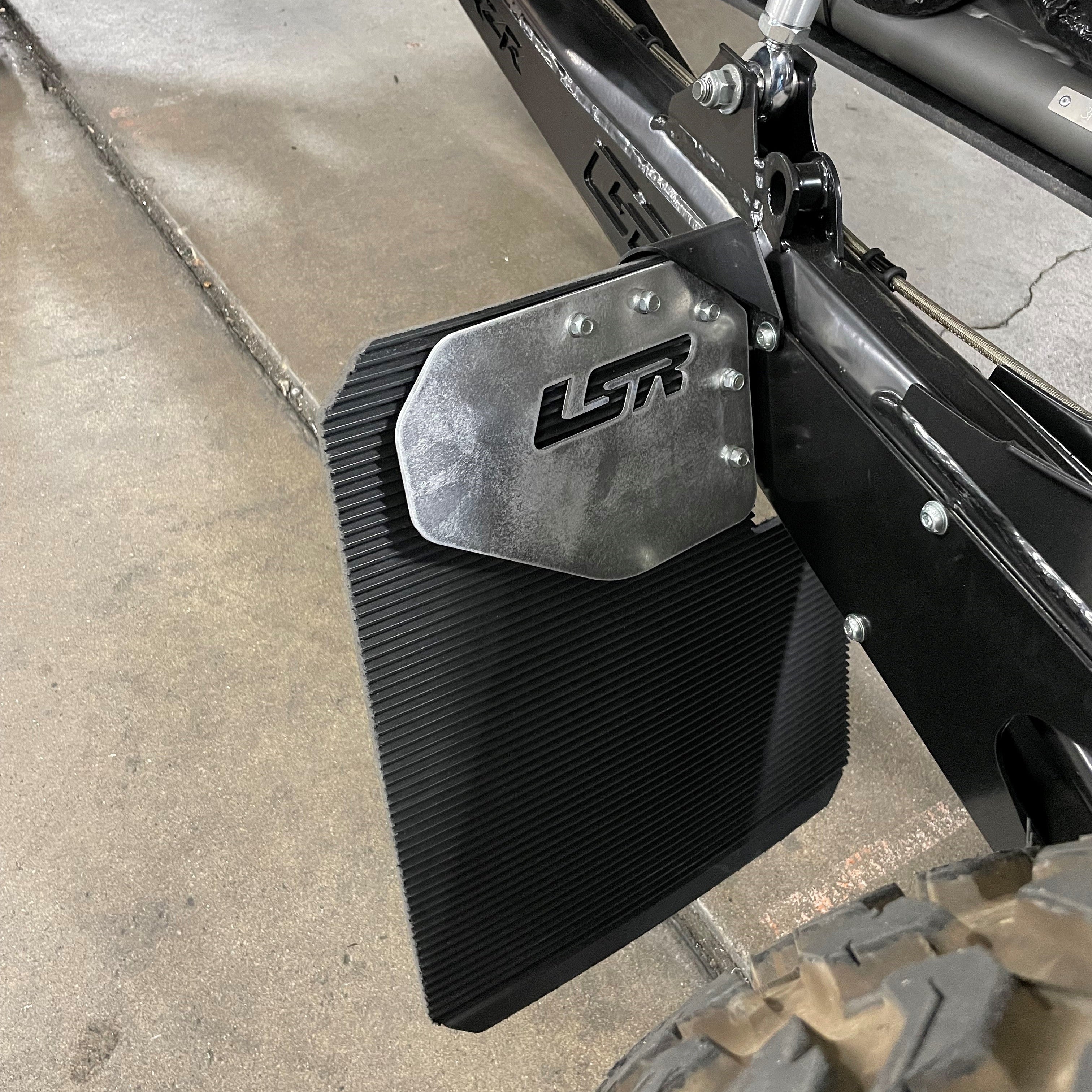 Polaris RZR Pro R Mud Flap Kit by Lone Star Racing, front view