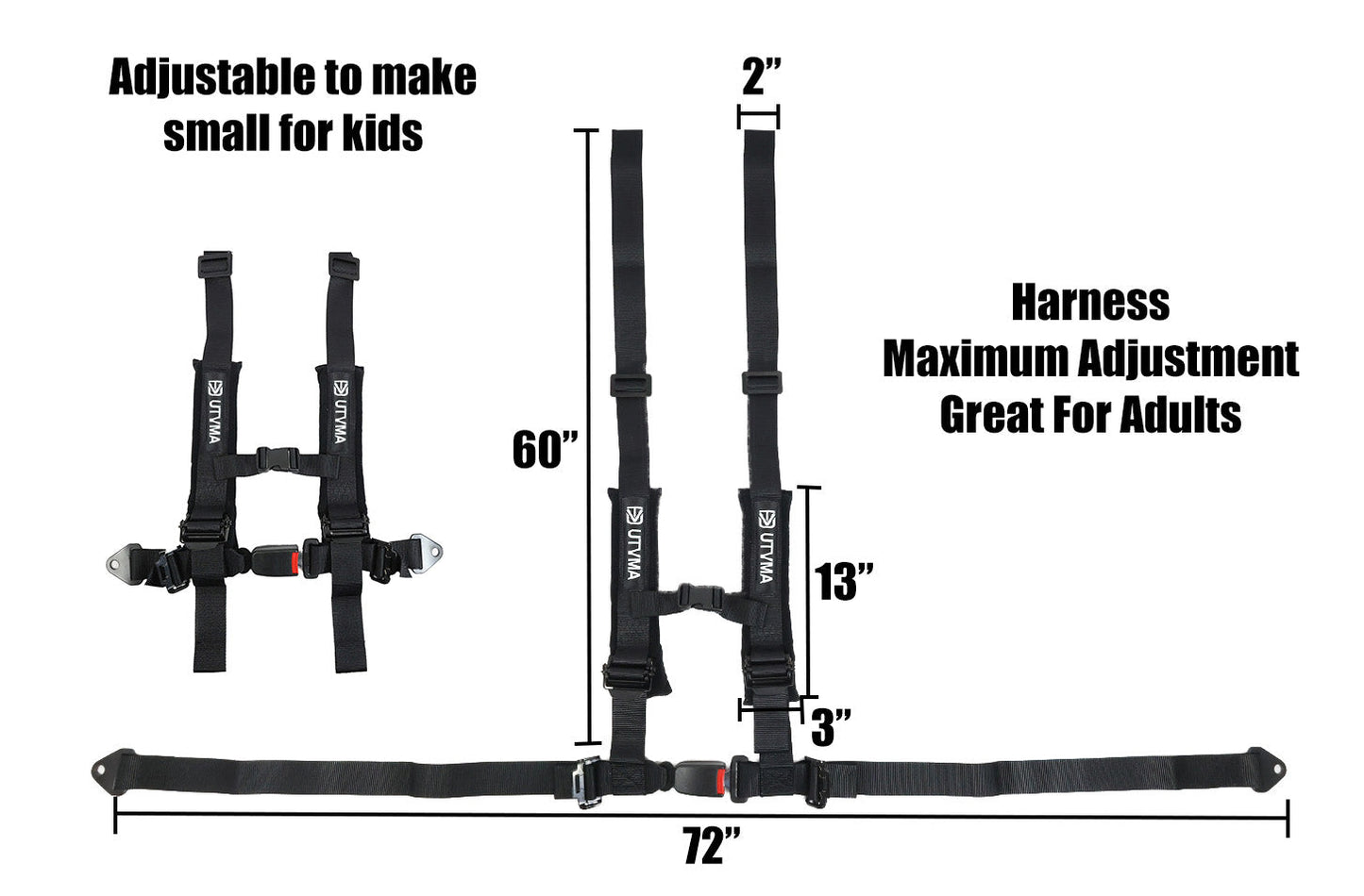 2" 4-Point Harness with Auto Buckle
