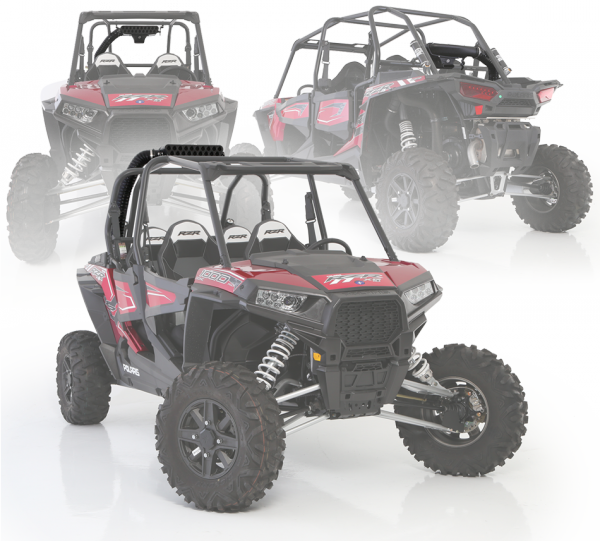 PARTICLE SEPARATOR FOR 2014-2020 POLARIS RZR XP 1000 shown on a UTV for improved off-road performance.
