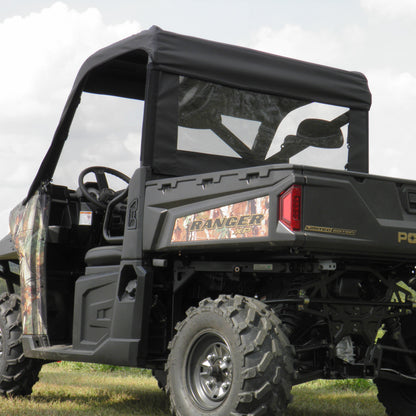 Polaris Ranger 900 / 1000 Vinyl Windshield / Top / Rear Enclosure by 3 Star UTV, rear view 4