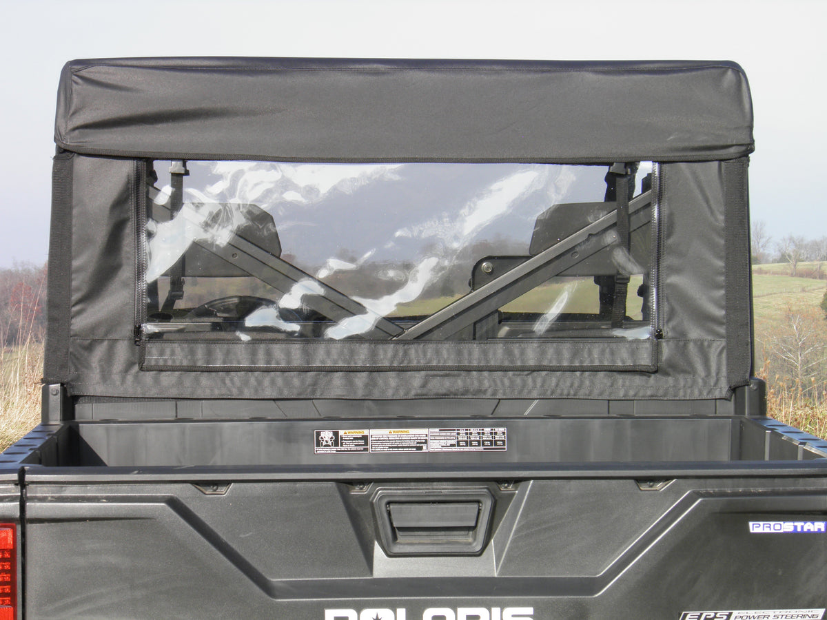 Polaris Ranger Crew 1000 Vinyl Windshield / Top / Rear Enclosure by 3 Star UTV, product view 4