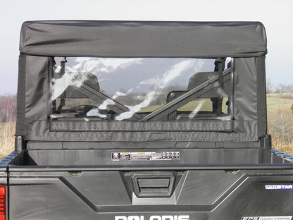 Polaris Ranger Crew 1000 Vinyl Windshield / Top / Rear Enclosure by 3 Star UTV, product view 4