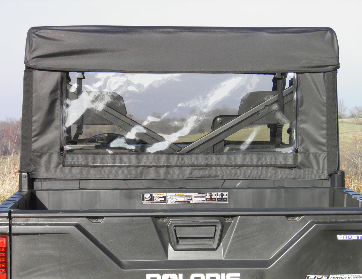 Polaris Ranger Crew 1000 Soft Rear Windshield by 3 Star UTV, product view 1