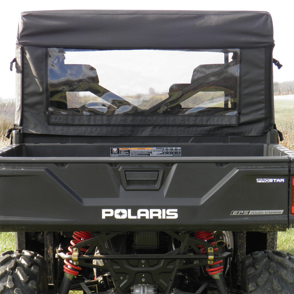 Polaris Ranger Crew 1000 Soft Rear Windshield by 3 Star UTV, product view 3
