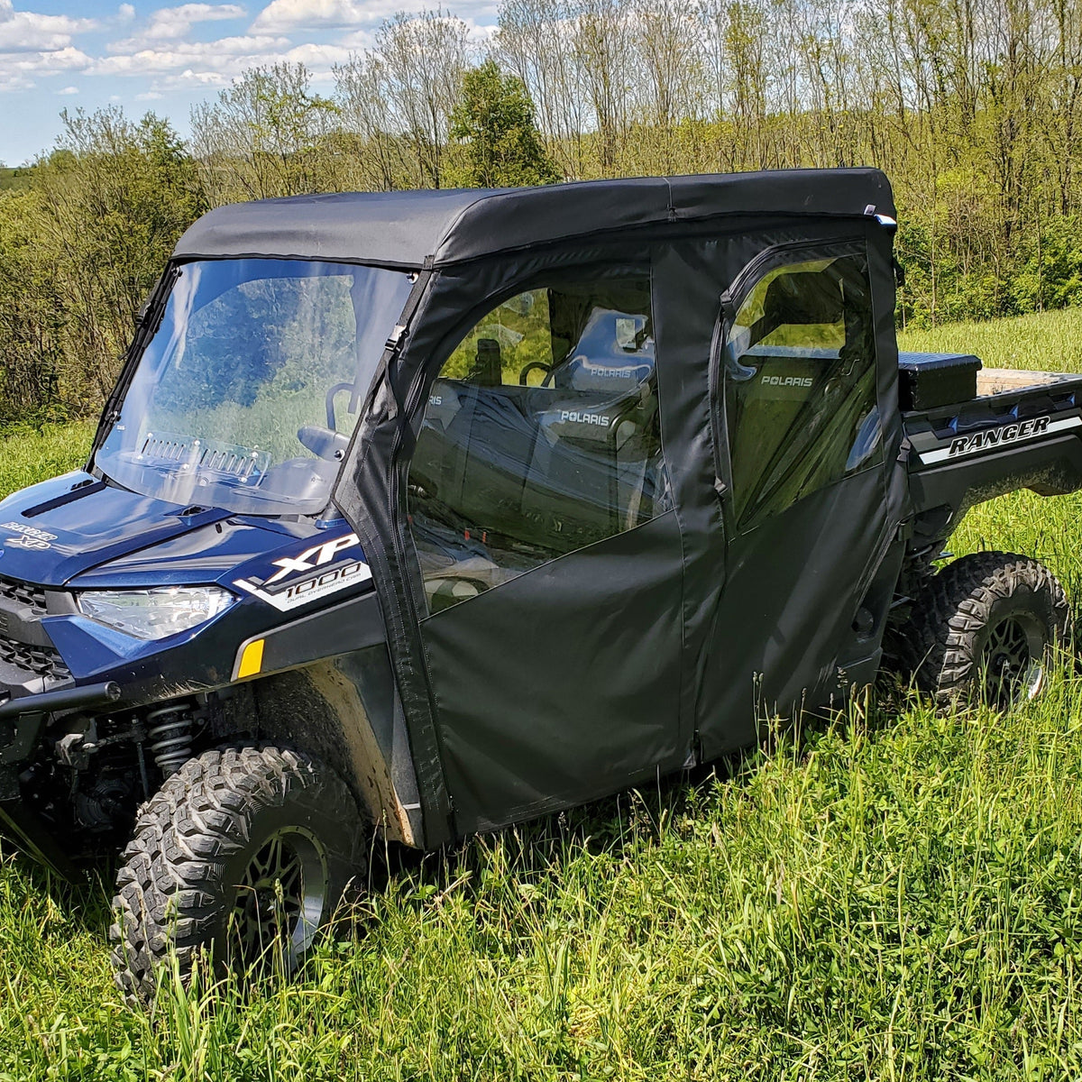 Polaris Ranger Crew 1000 Full Cab Enclosure (Hard Windshield) by 3 Star UTV, product view 2